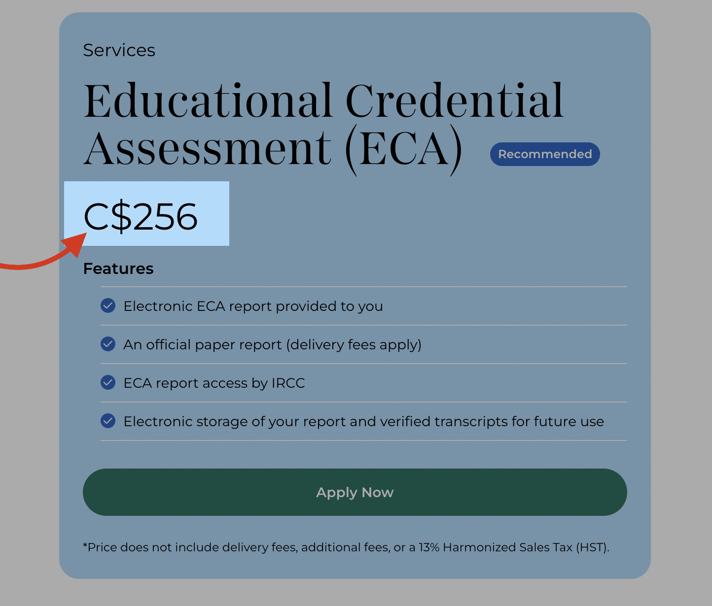 WES ECA Fees- January 2025