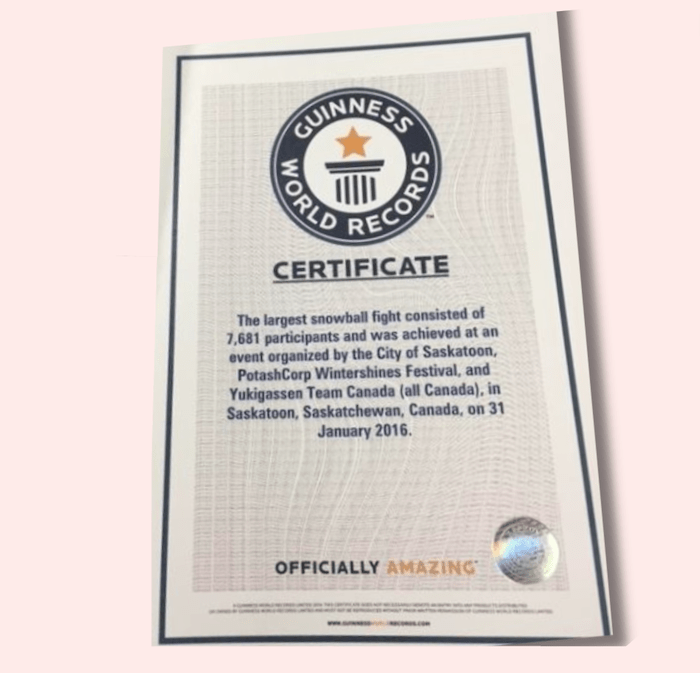Facts about Saskatoon Guinness World Records